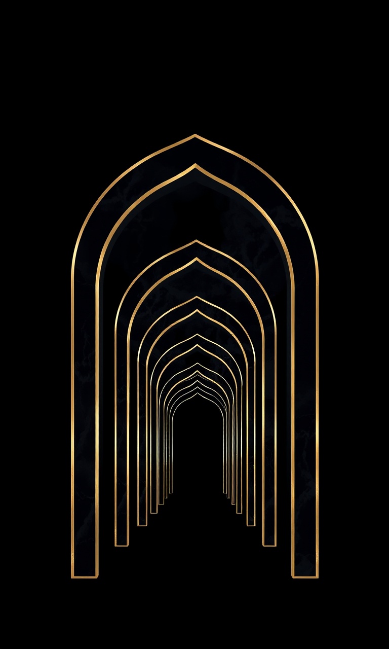 Brass Arches · Silver Foil — After Dark Deco tough phone case