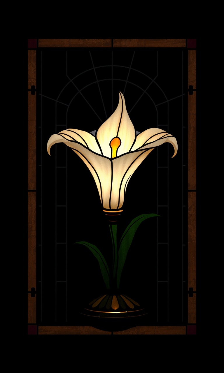 Lily Lamp · Stained Glass — After Dark Deco tough phone case