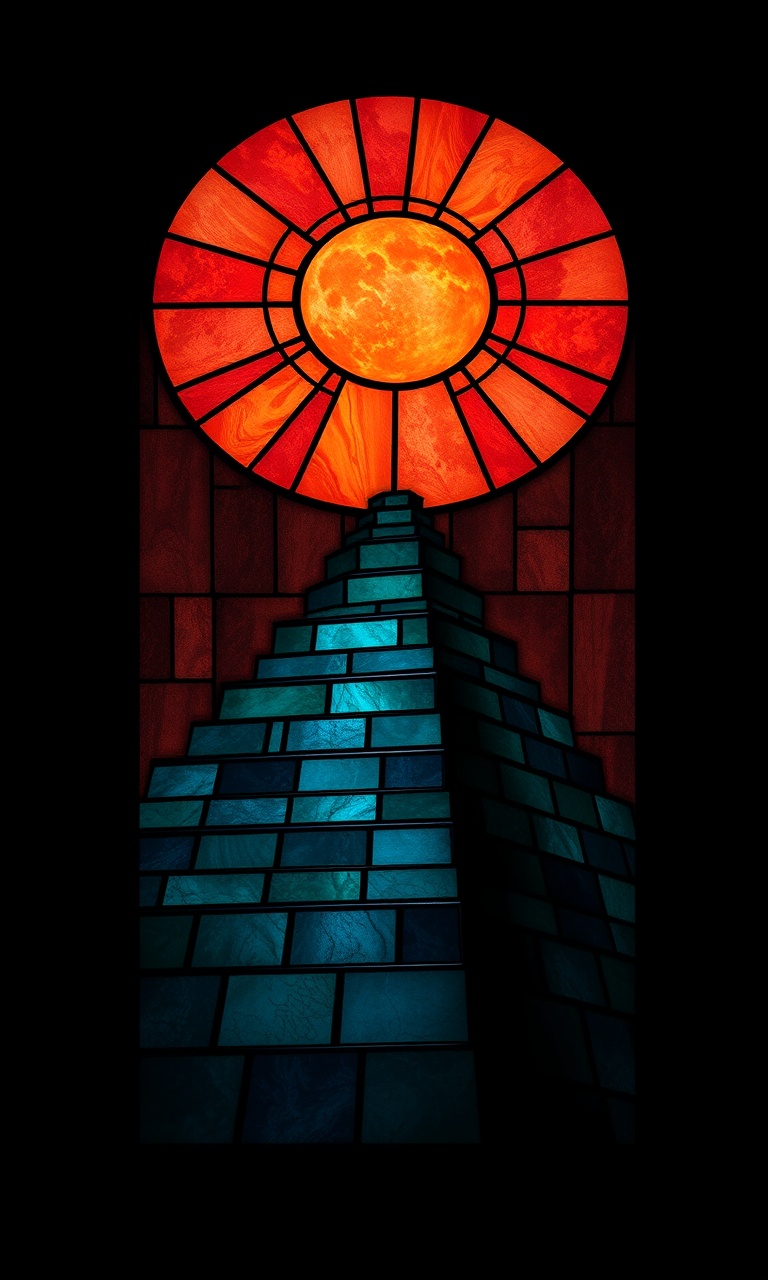 Ziggurat · Stained Glass — After Dark Deco tough phone case