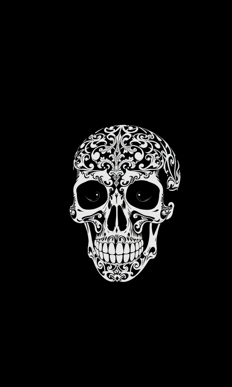 Filigree Skull · Minimal — Bone Orchard tough phone case