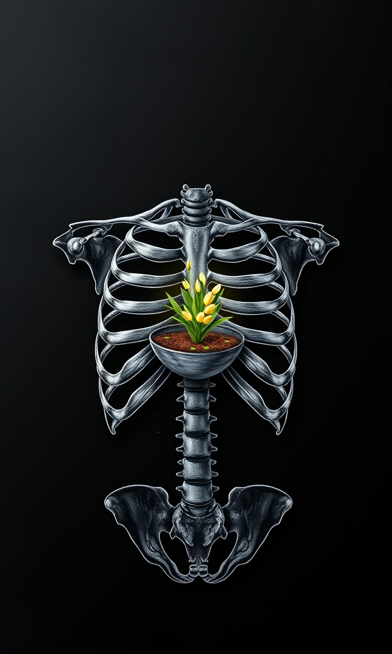 Ribcage Terrarium · Anatomical — Bone Orchard tough phone case