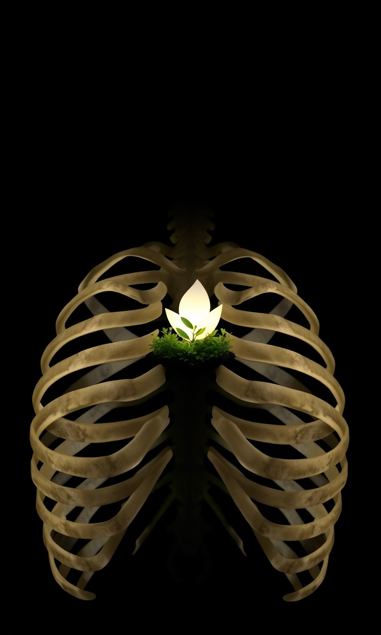 Ribcage Terrarium · Minimal — Bone Orchard tough phone case