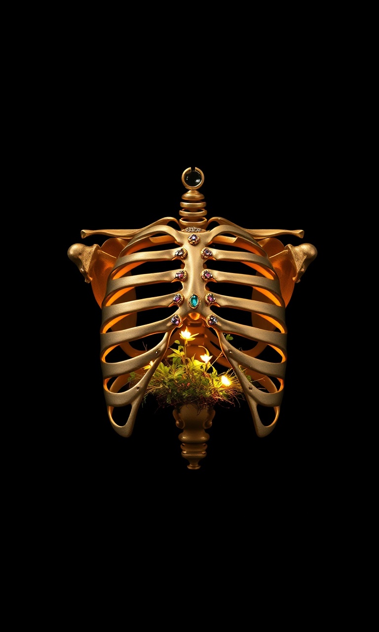 Ribcage Terrarium · Reliquary — Bone Orchard tough phone case