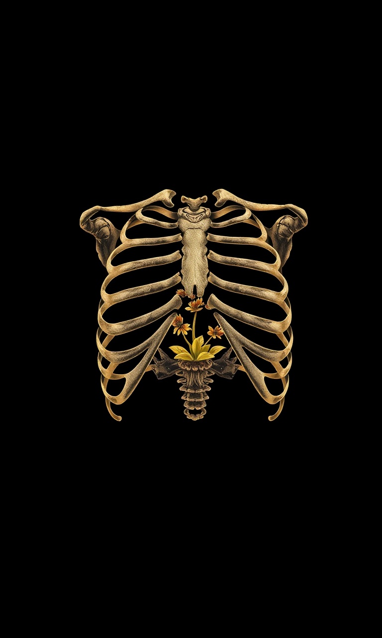 Ribcage Terrarium · Scrimshaw — Bone Orchard tough phone case