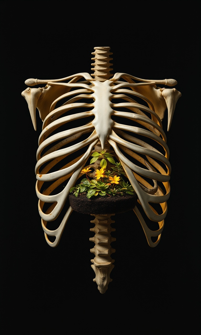 Ribcage Terrarium · Still Life — Bone Orchard tough phone case