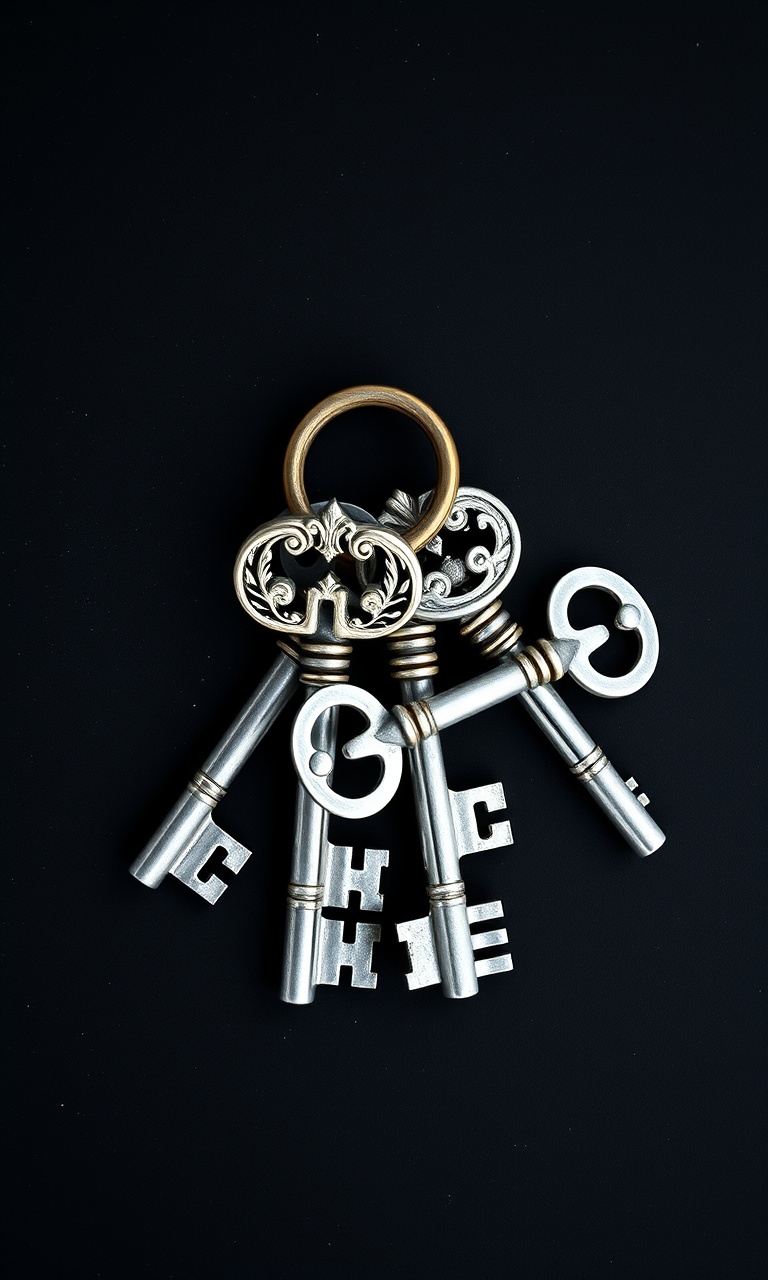 Keeper of Keys · Chalk — Dark Academia tough phone case