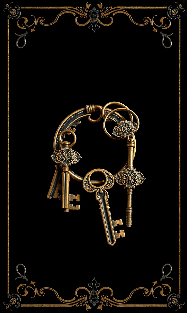 Keeper of Keys · Frontispiece — Dark Academia tough phone case