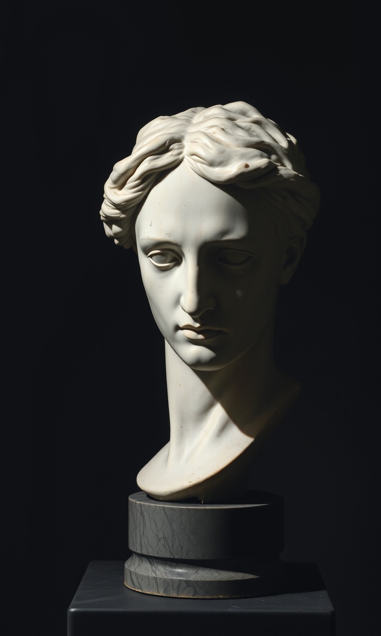 The Bust · Oil Study — Dark Academia tough phone case
