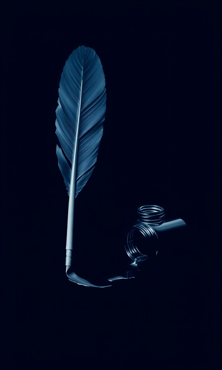 Quill & Ink · Cyanotype — Dark Academia tough phone case
