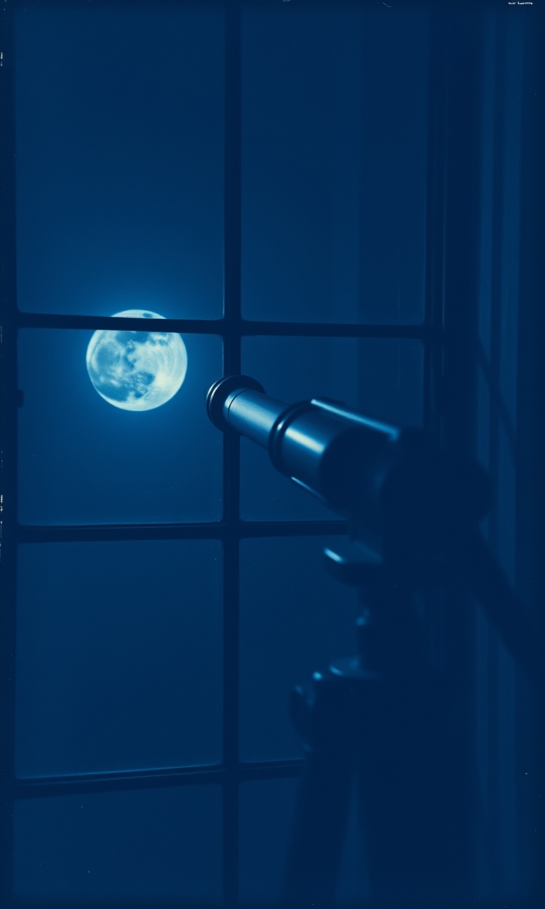 Midnight Optics · Cyanotype — Dark Academia tough phone case