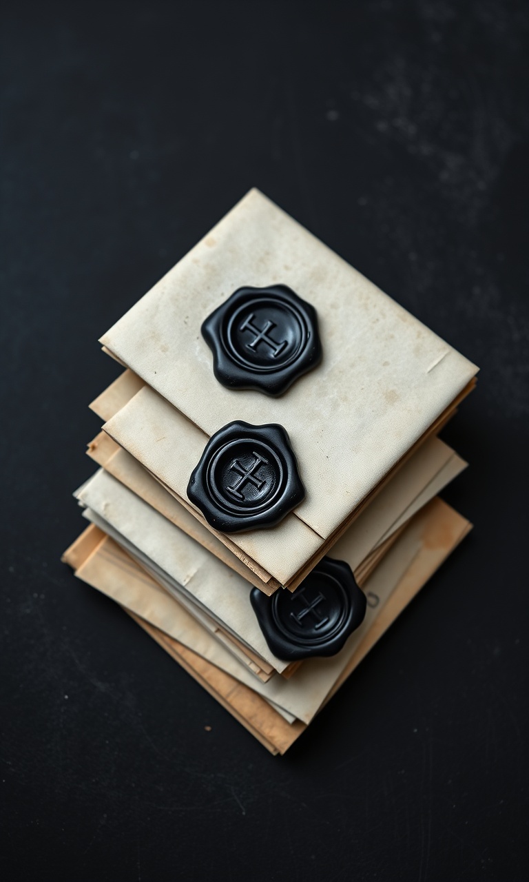 Sealed Letters · Chalk — Dark Academia tough phone case