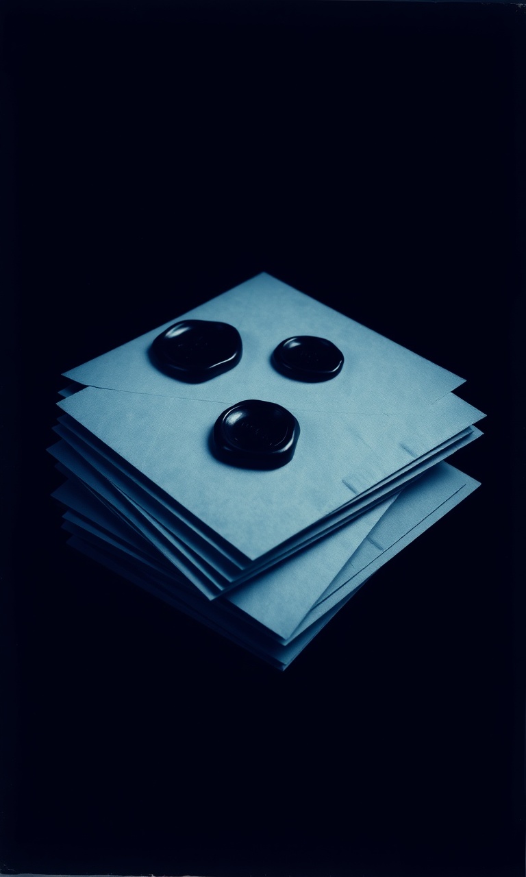Sealed Letters · Cyanotype — Dark Academia tough phone case