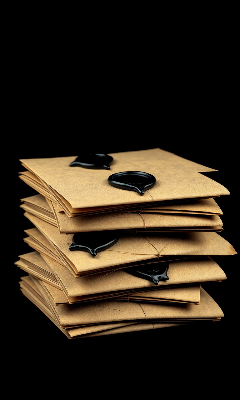 Sealed Letters · Sepia Plate — Dark Academia tough phone case