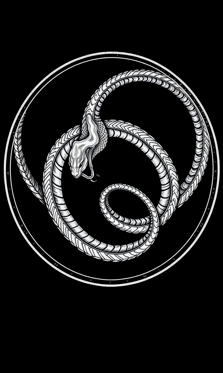 Ouroboros · Grimoire — Gilded Occult tough phone case