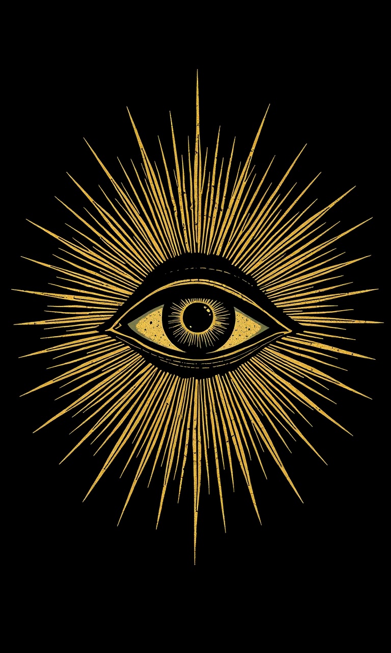 The Eye · Woodcut — Gilded Occult tough phone case