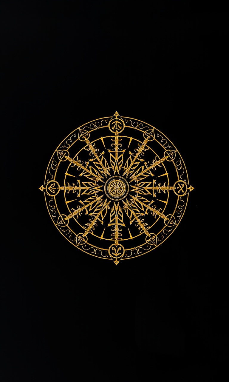 Sigil Wheel · Gold Foil — Gilded Occult tough phone case