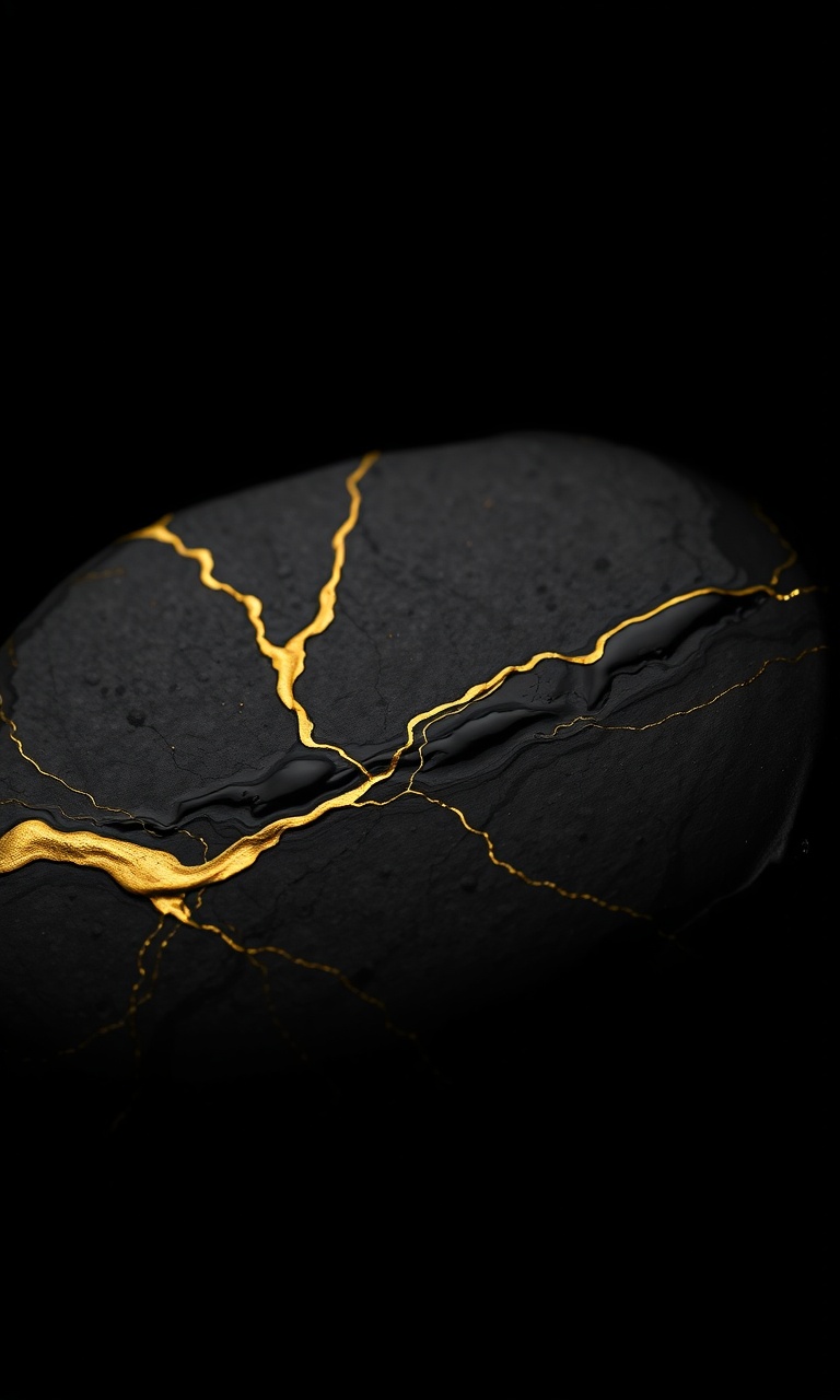 Gold Rivulets · Duotone — Liquid Metal tough phone case