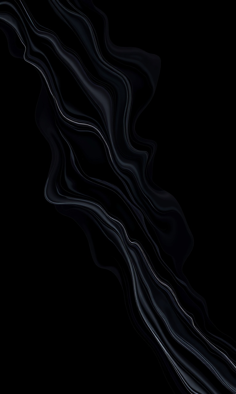 Obsidian Flow · Duotone — Liquid Metal tough phone case