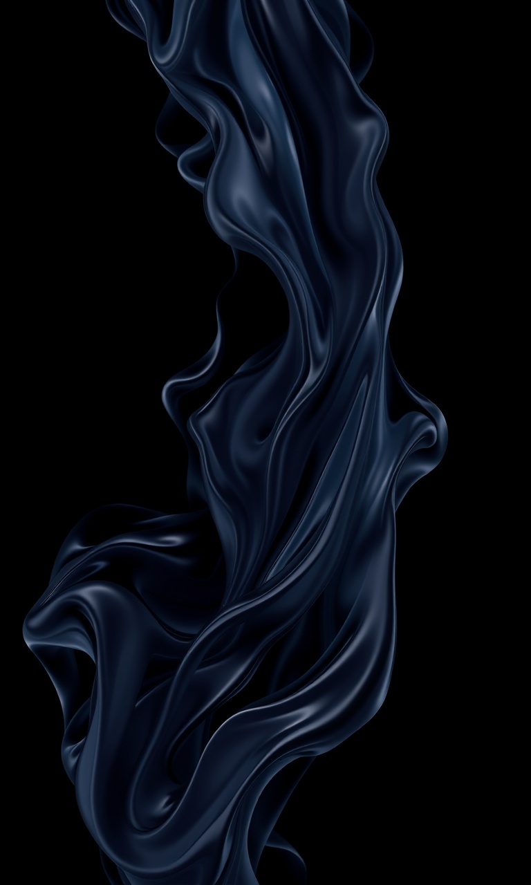 Obsidian Flow · Vapor — Liquid Metal tough phone case