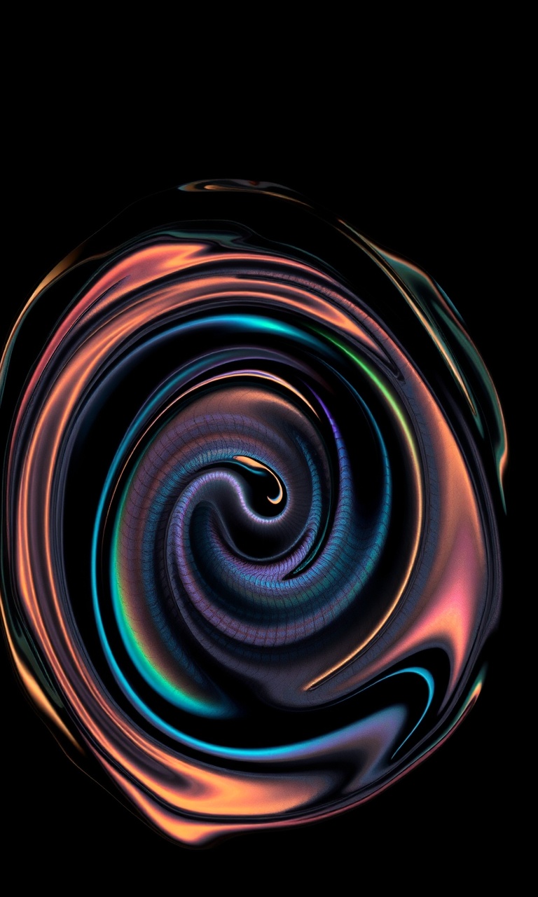 Slick Swirl · Macro — Liquid Metal tough phone case