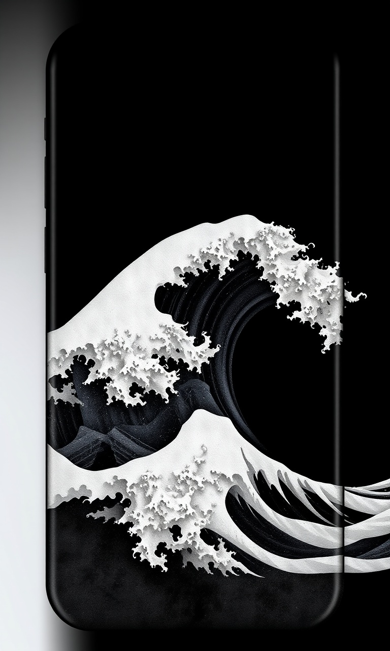 Storm Crest · Ink Wash — Midnight Chinoiserie tough phone case