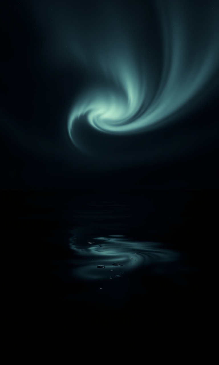 Black Aurora · Charcoal — Nebula Onyx tough phone case