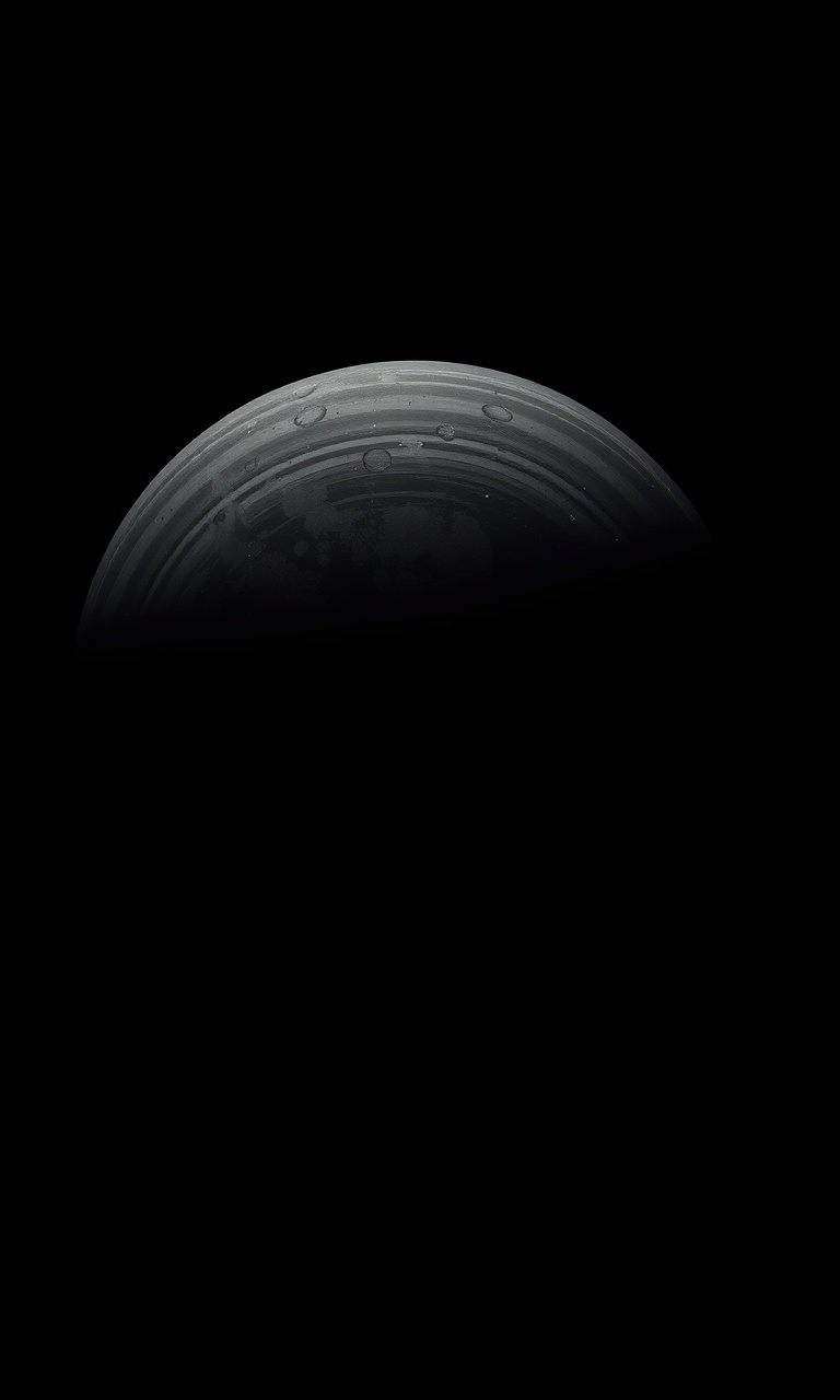 Ringed Giant · Charcoal — Nebula Onyx tough phone case