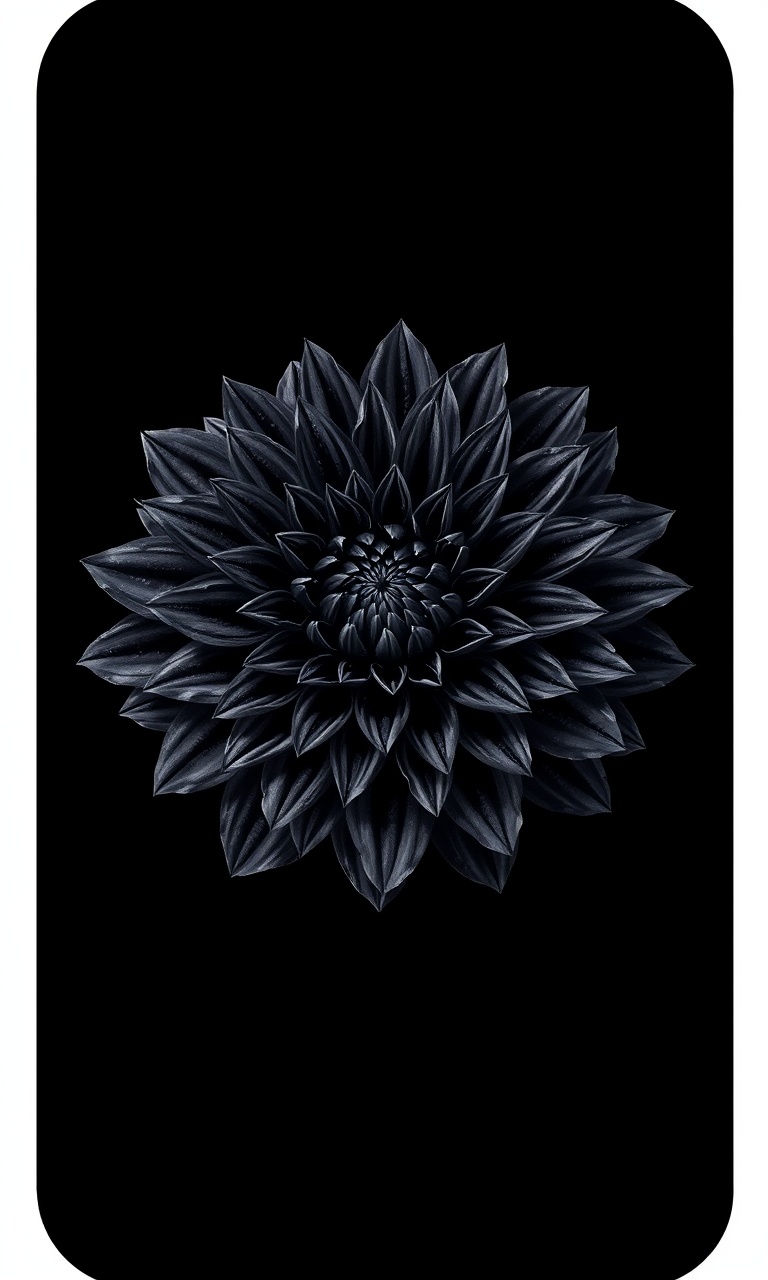 Black Dahlia · Velvet — Noir Botanica tough phone case