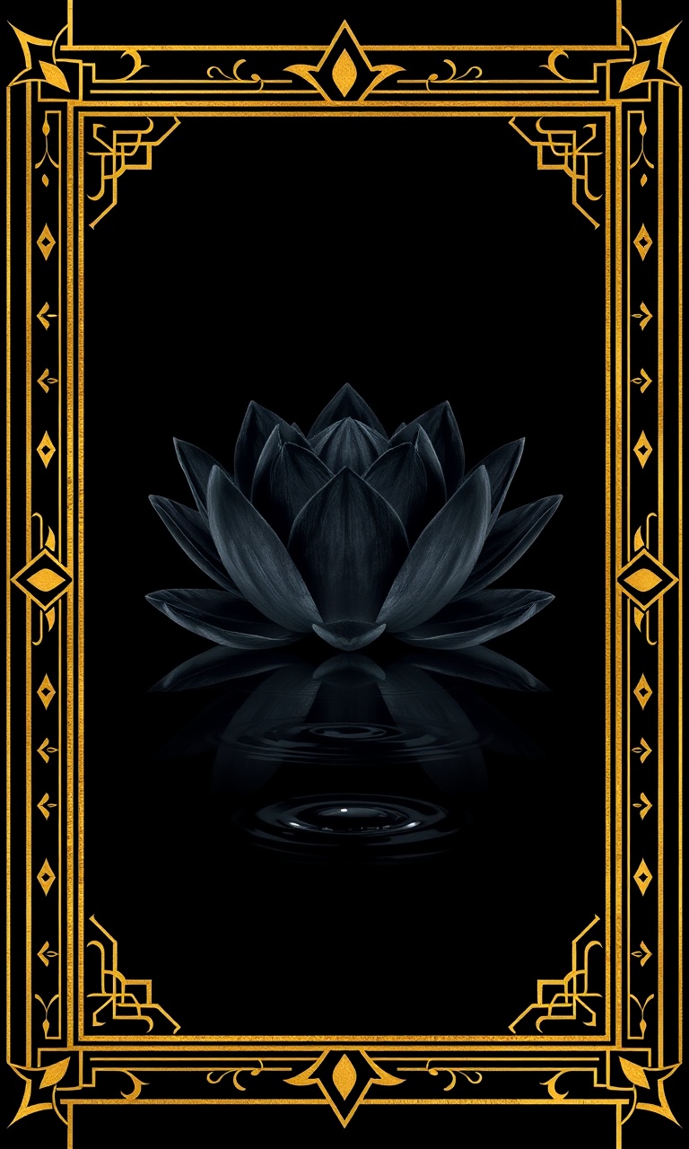 Black Lotus · Gilded — Noir Botanica tough phone case