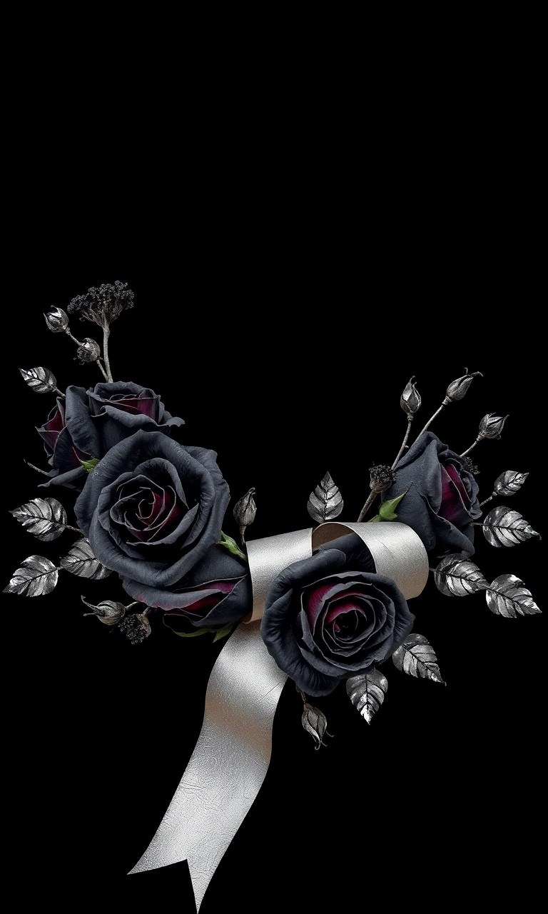 Mourning Garland · Velvet — Noir Botanica tough phone case