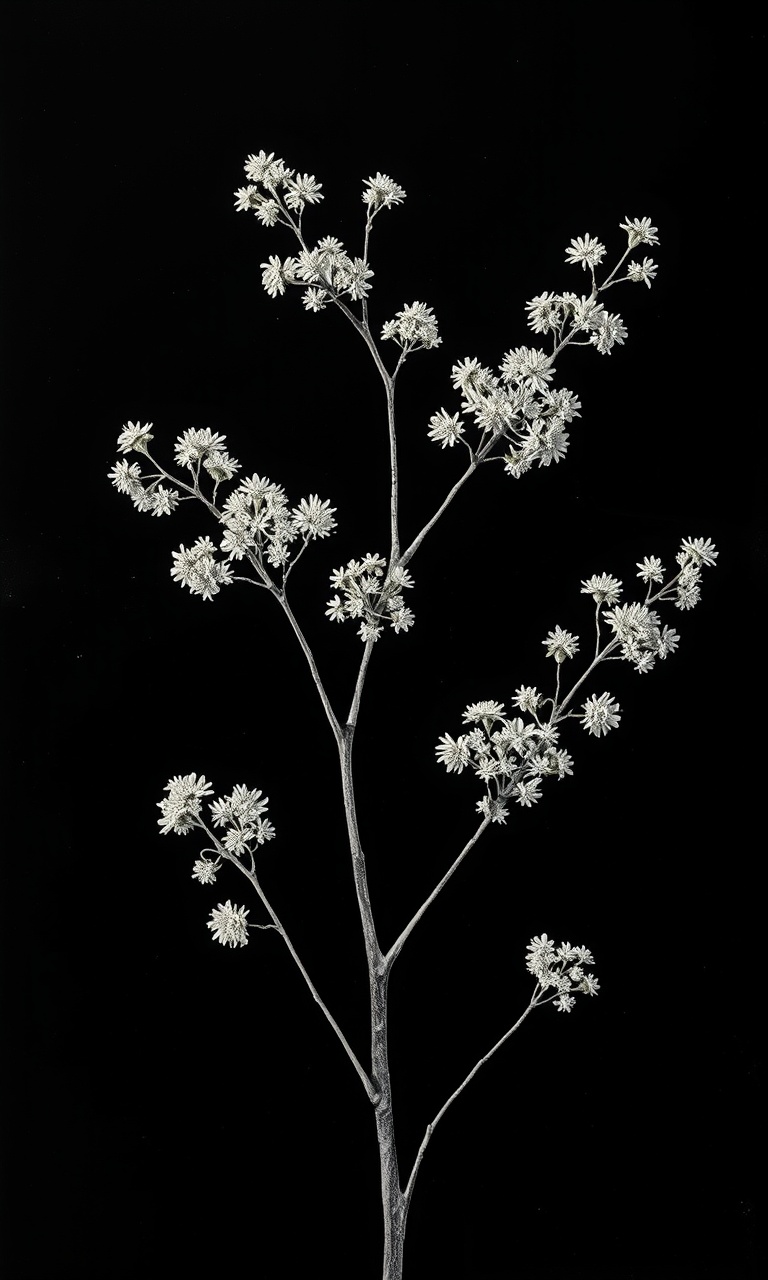 Hemlock Sprig · Engraved — Noir Botanica tough phone case