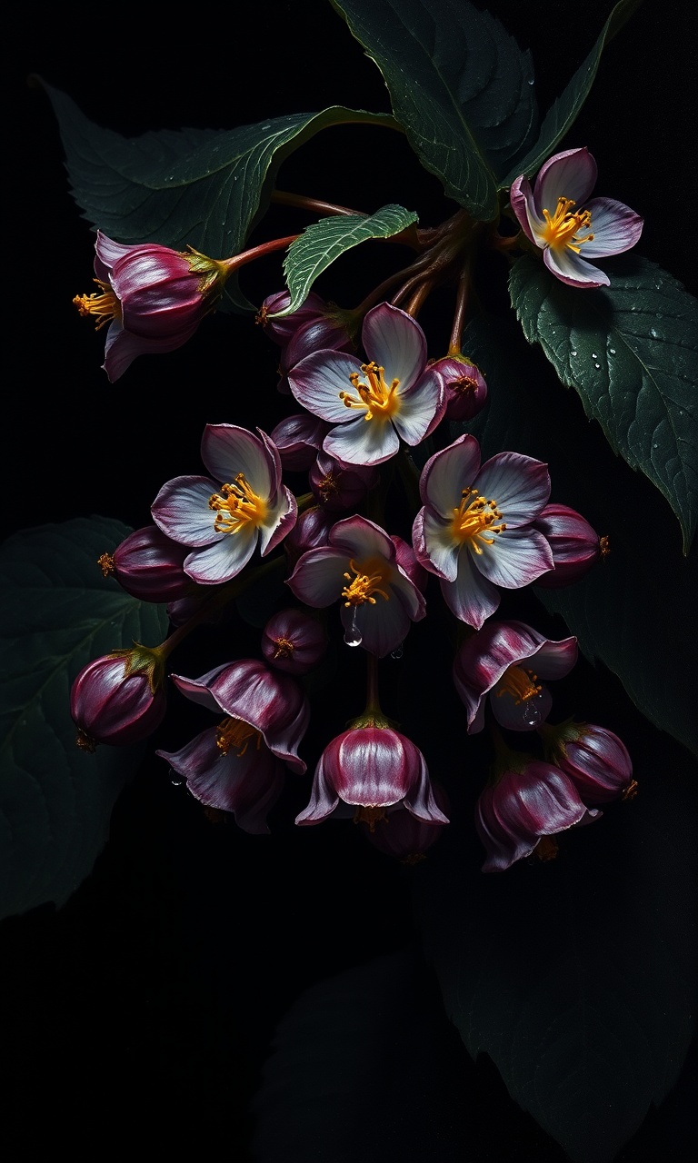 Nightshade · Baroque — Noir Botanica tough phone case