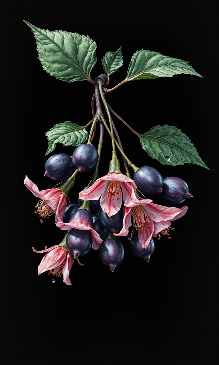 Nightshade · Velvet — Noir Botanica tough phone case