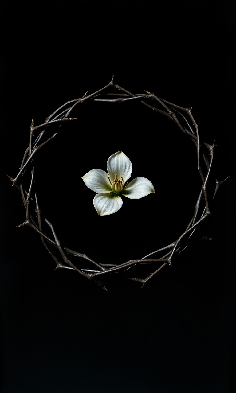 Thorn Crown · Baroque — Noir Botanica tough phone case