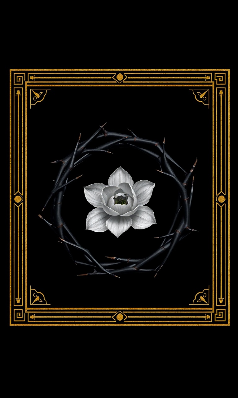 Thorn Crown · Gilded — Noir Botanica tough phone case