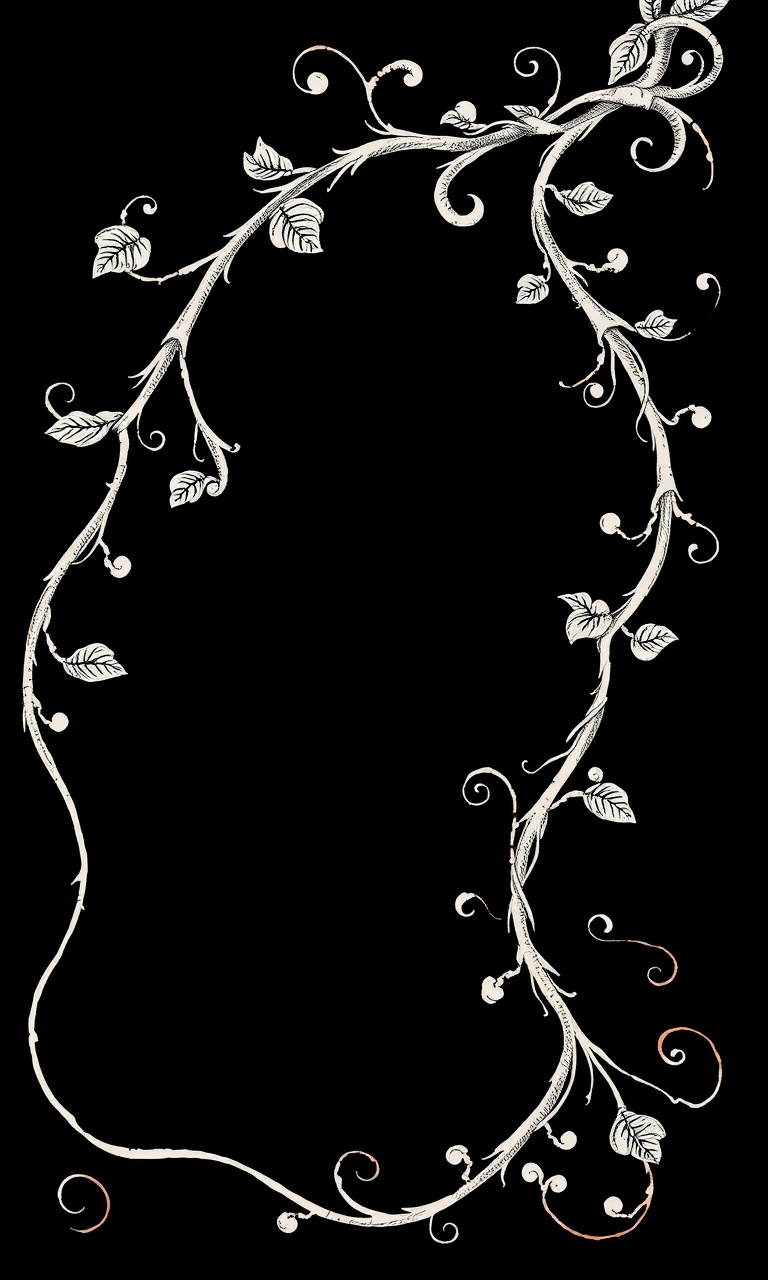 Widow's Ivy · Engraved — Noir Botanica tough phone case