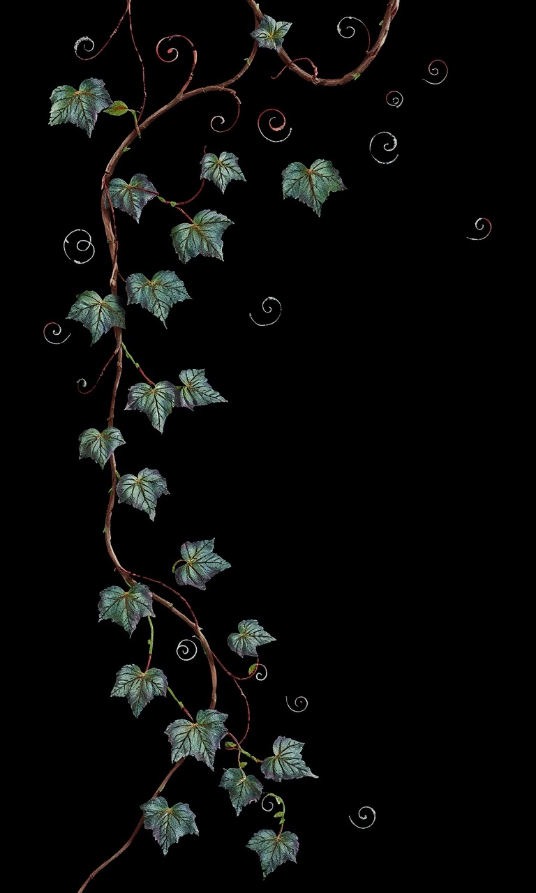 Widow's Ivy · Velvet — Noir Botanica tough phone case