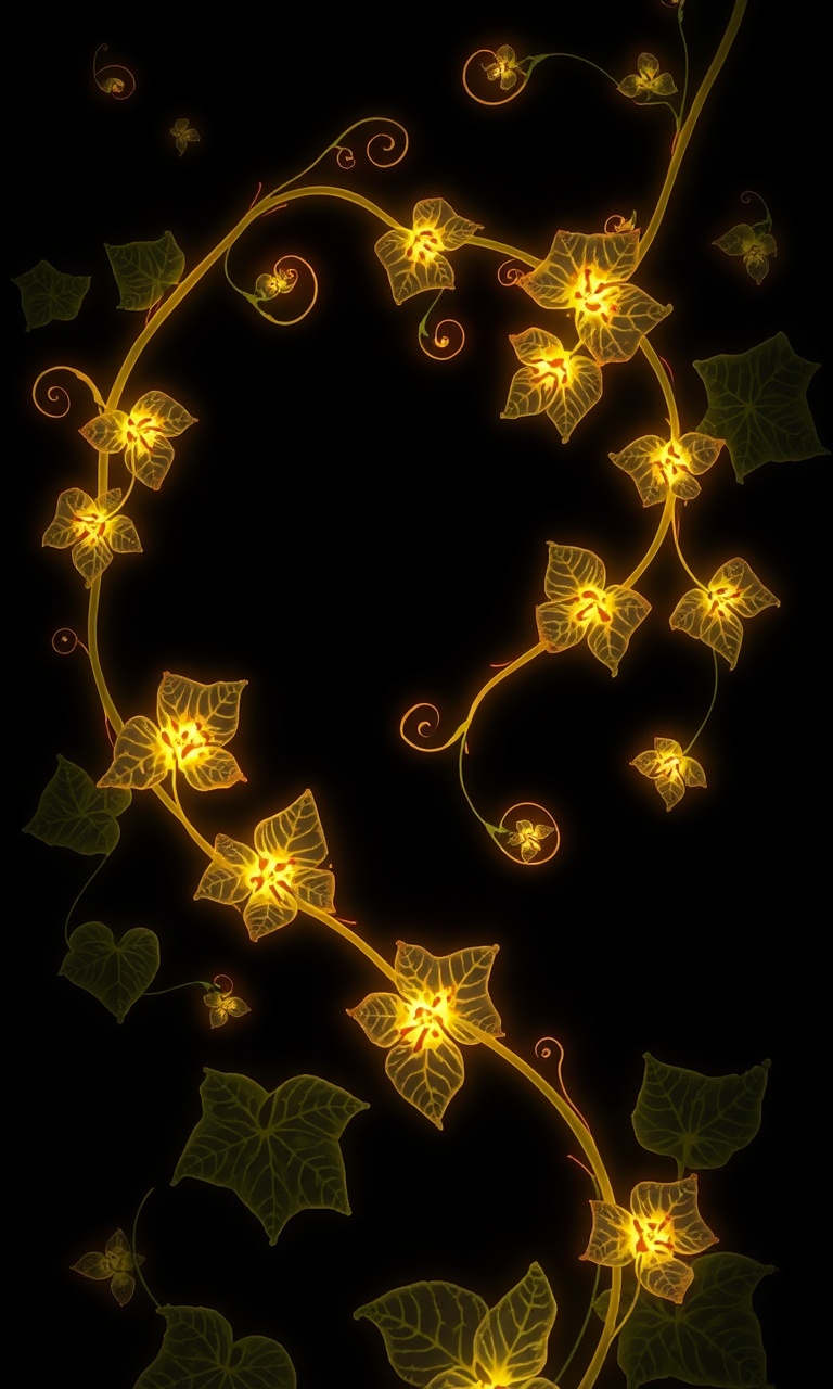 Widow's Ivy · X-Ray — Noir Botanica tough phone case