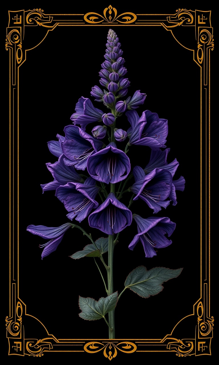 Wolfsbane · Gilded — Noir Botanica tough phone case