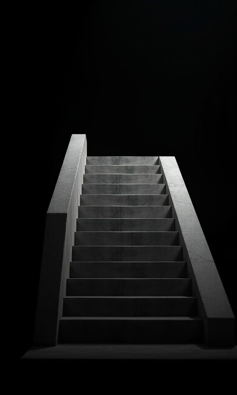 Brutalist Steps · Relief — Obsidian Geometry tough phone case