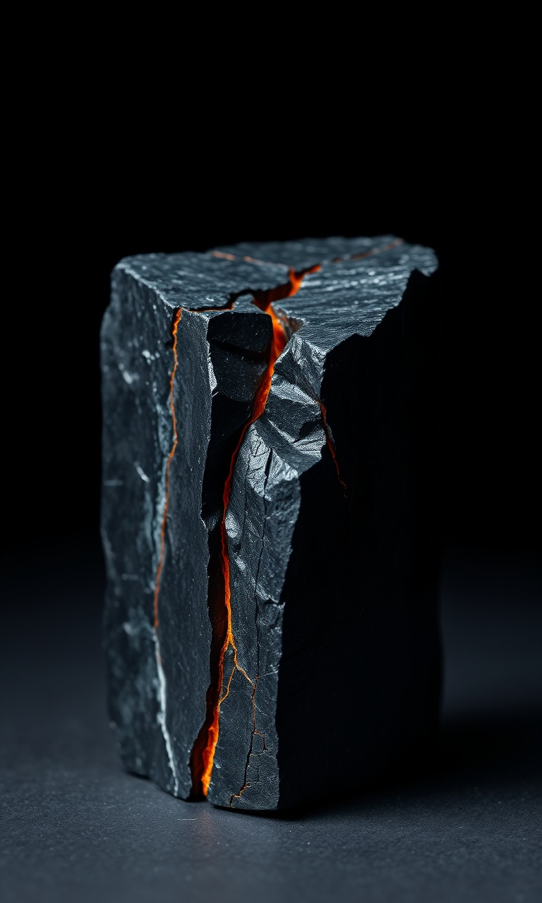 Monolith · Macro — Obsidian Geometry tough phone case