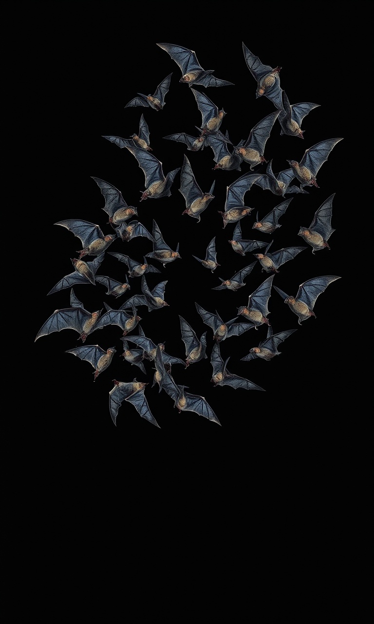 Bat Spiral · Plate — Phantom Fauna tough phone case