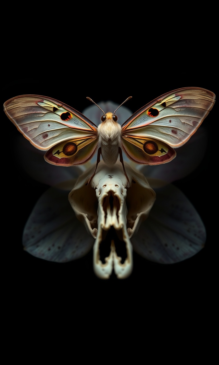 Luna Moth · Portrait — Phantom Fauna tough phone case