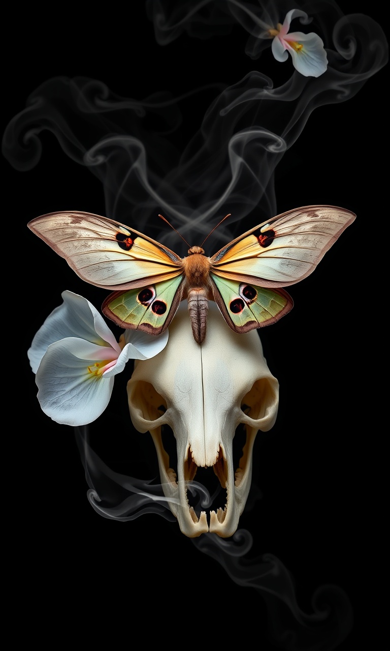 Luna Moth · Smoke — Phantom Fauna tough phone case