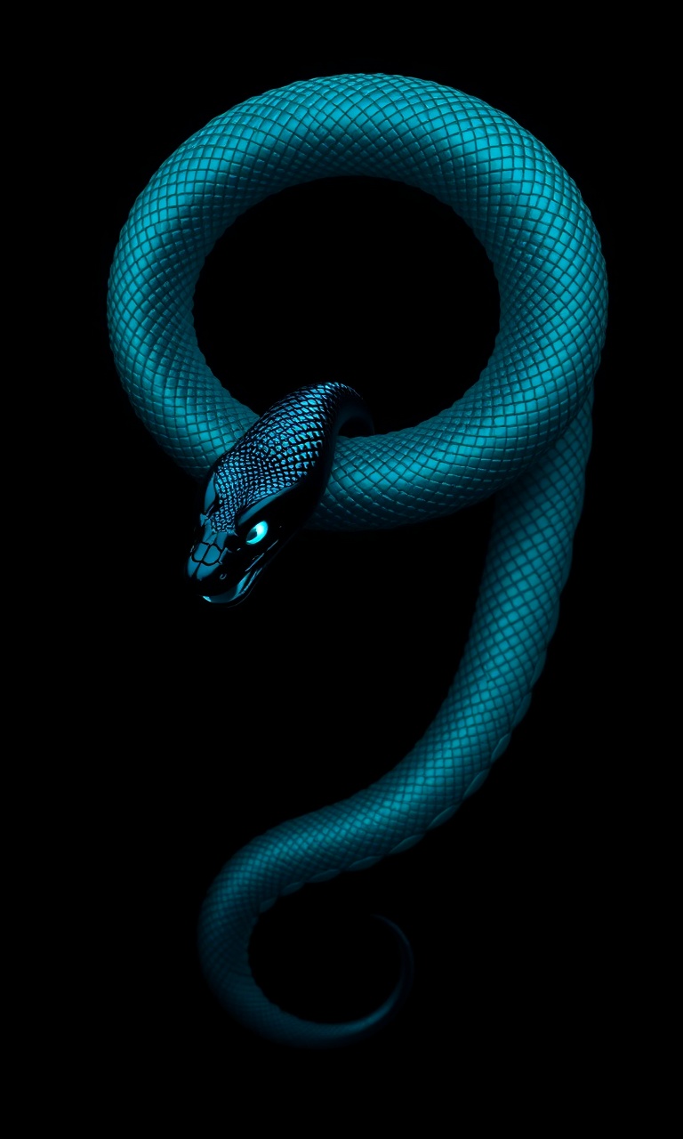 Serpent Coil · Biolume — Phantom Fauna tough phone case