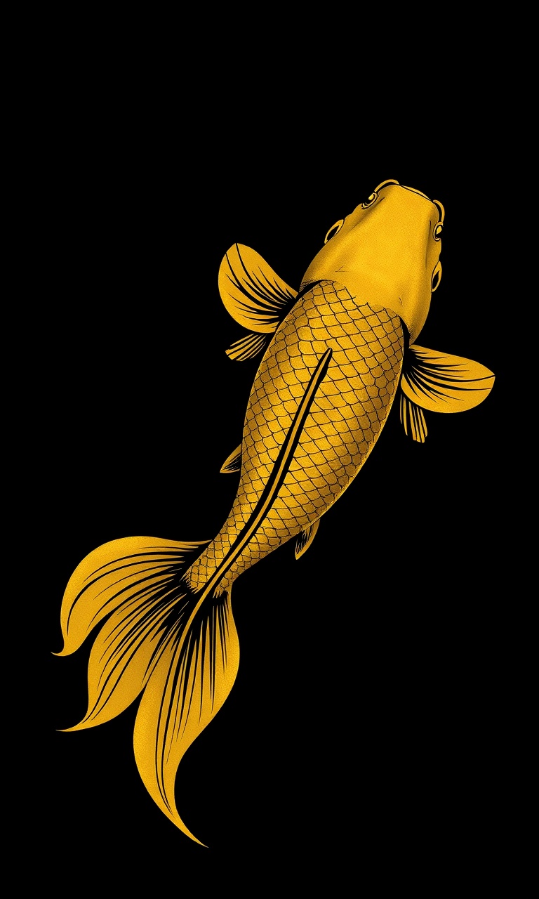 Shadow Koi · Gilded Line — Phantom Fauna tough phone case