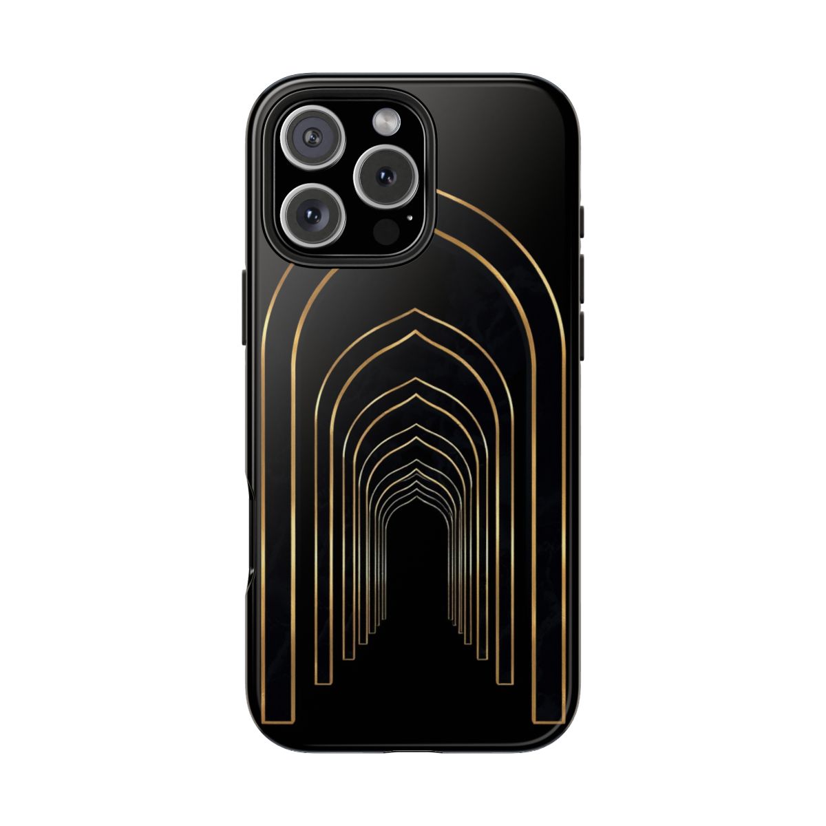 Brass Arches · Silver Foil — After Dark Deco tough phone case
